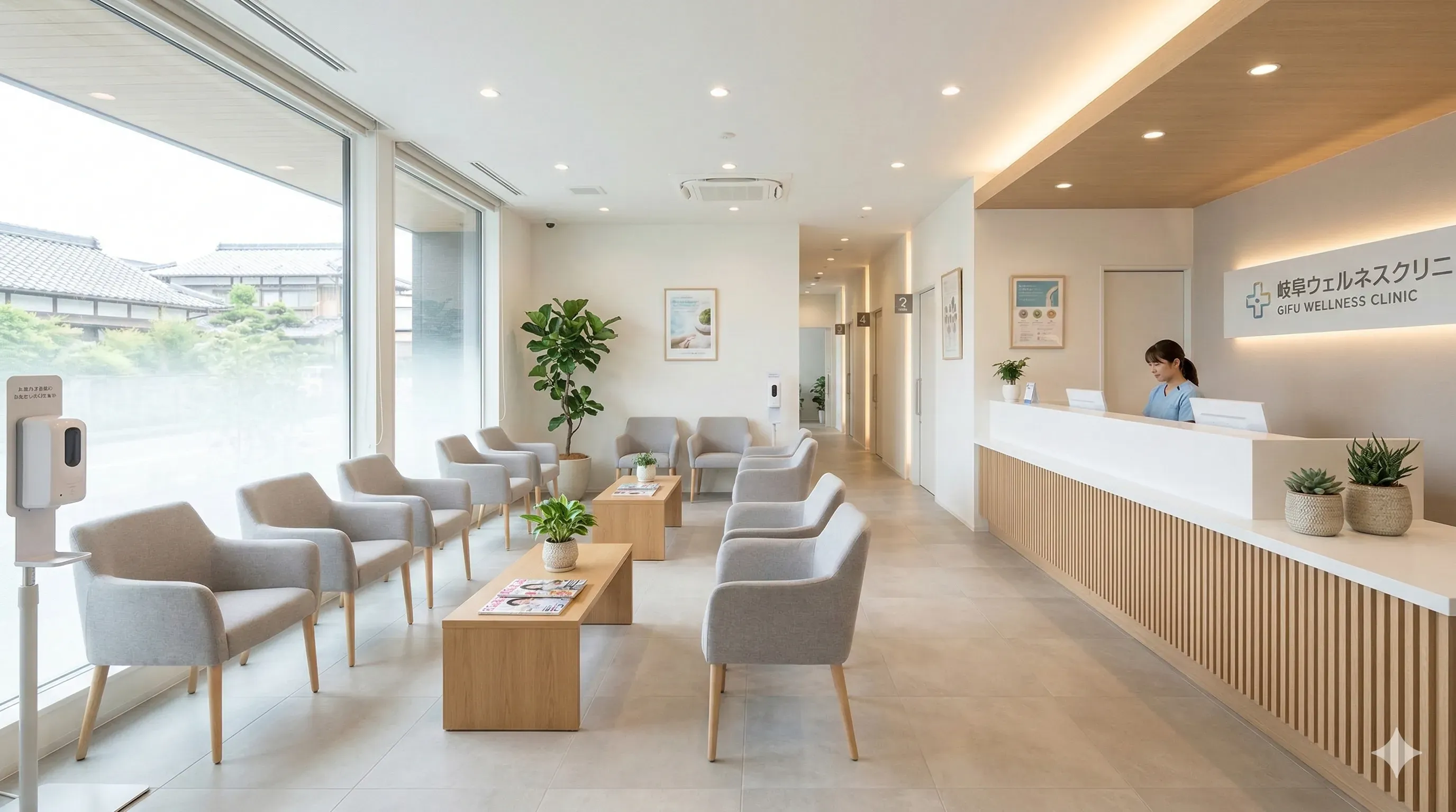 清潔感と信頼感のある院内や医師の写真