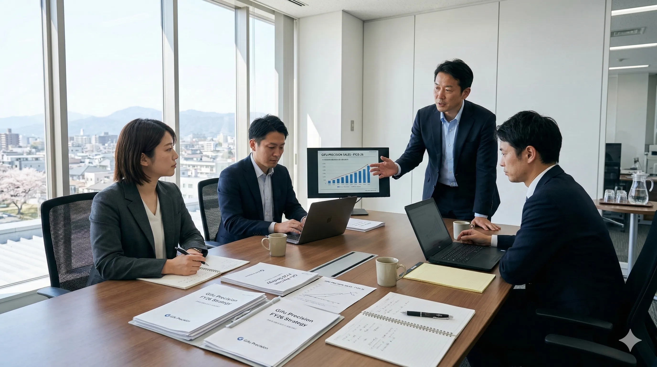 信頼感あふれる商談・オフィス風景